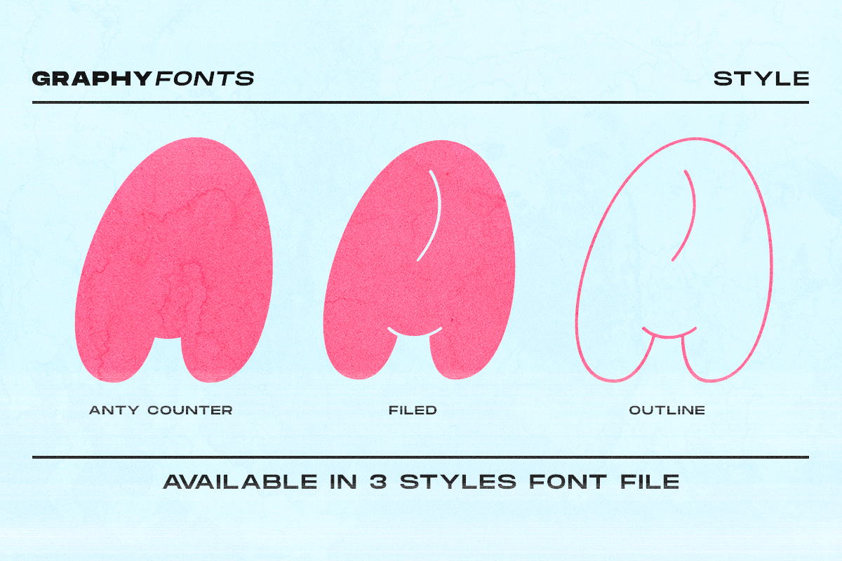 Graphy - Bubble Family Font, a Handwritten Font by Dharmas Foundry (Photo 2 of 13)