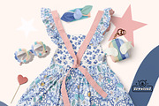 Blue Floral Seamless Pattern, a Pattern Graphic by MuseBloomDesigns (Thumbnail 6 of 6)