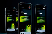 Luxury Set of Smartphones Mockup, a Product Mockup by Mego-studio (Thumbnail 4 of 5)
