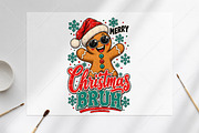 Merry Christmas Gingerbread PNG, a Seasonal Illustration by Canvas Craft (Thumbnail 6 of 6)
