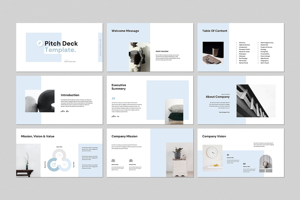 Pitch Deck Presentation Template, a Presentation Template by CreativeSlides (Photo 2 of 11)