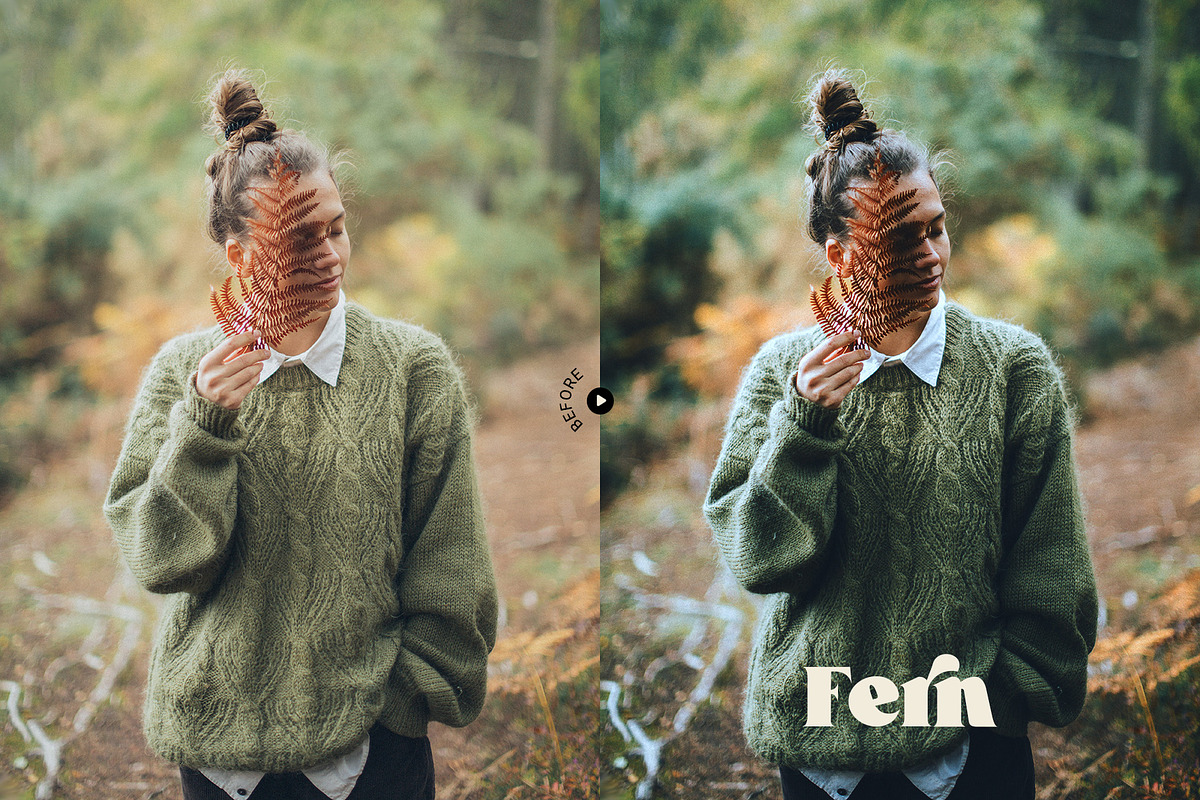 Fern Portrait Photoshop Action & LUT, an Action Add-On by Presetrain Co. (Photo 3 of 7)
