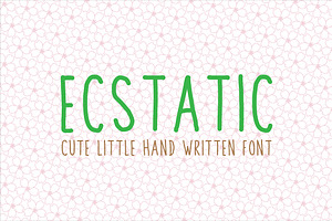Ecstatic Typeface