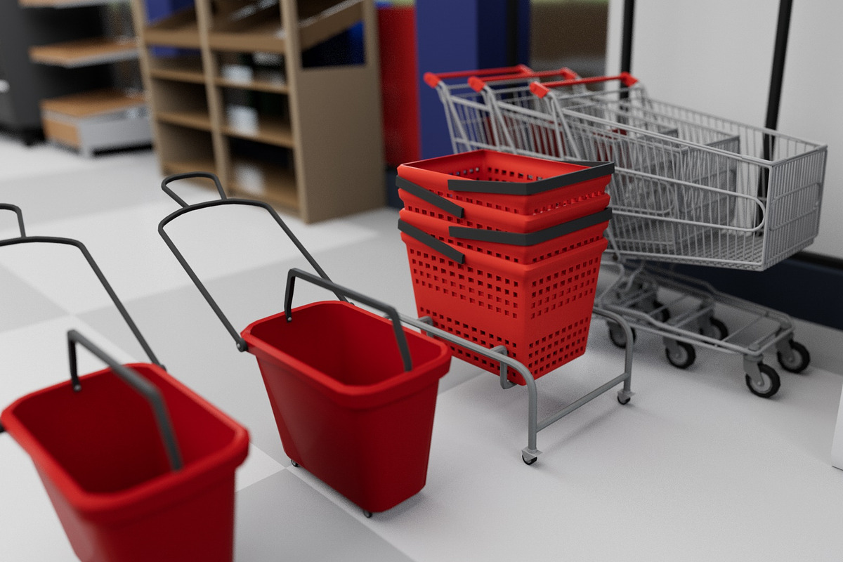 City Supermarket Building Interior, an Architecture 3D Model by multimedia4ds (Photo 8 of 24)