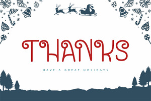 Santa House - Christmas Font