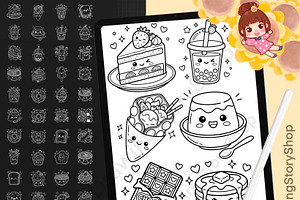 150 Procreate Sweet Doodle Stamps