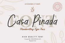 Casa Pinada - Girly Fancy font