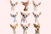 Chihuahua Clipart PNG Bundle, a Graphic by M9 Design (Thumbnail 5 of 11)
