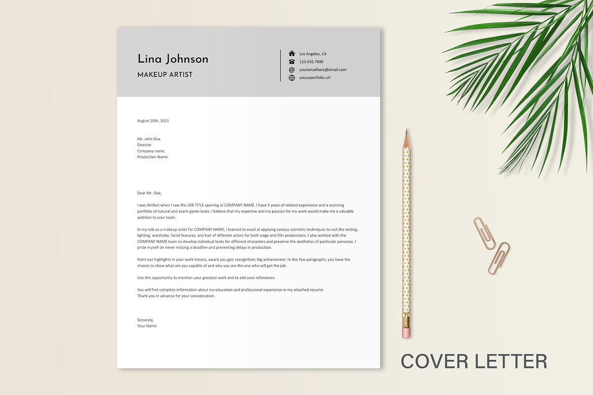 Makeup Artist Resume Template, a Resume Template by Stanin Studio (Photo 5 of 10)