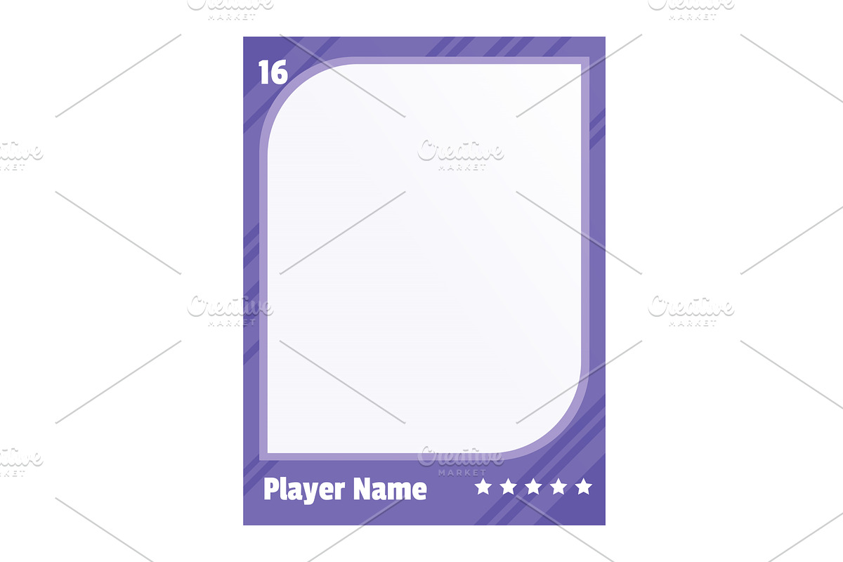 Game sports card template, a Texture Illustration by Things for designers