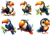 Toucan Watercolor Clipart, an Illustration by Designworld (Thumbnail 3 of 6)
