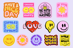 POSITIVE VECTOR STICKERS PACK VOL.2