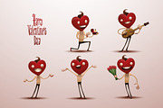 Happy Valentines day bundle, vector, an Illustration by IvanNikulin (Thumbnail 2 of 2)