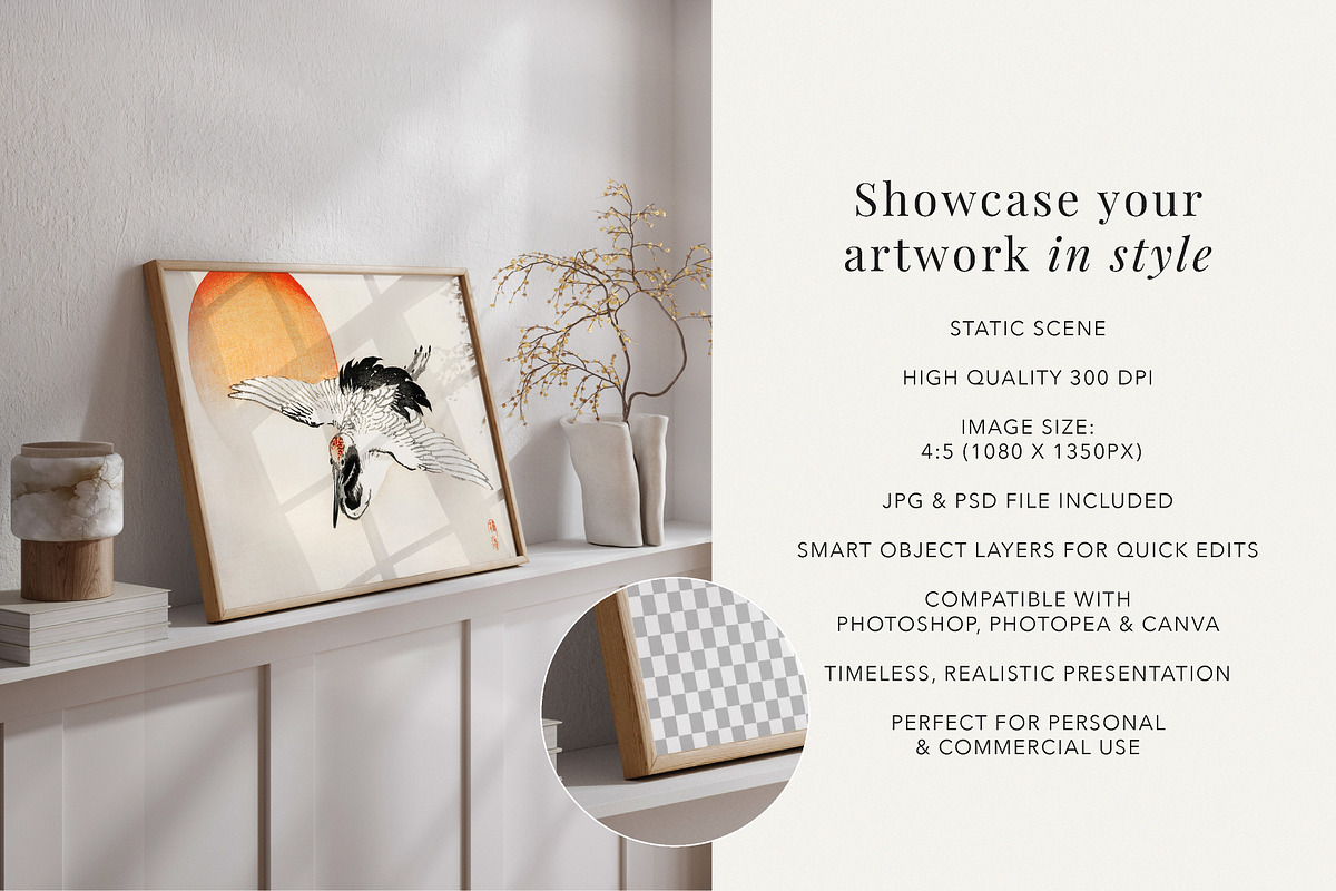 Horizontal Minimalistic Frame Mockup, a Mockup by Paper Flowers Studio (Photo 2 of 5)