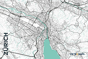 MAP SET - Black/Turquoise - 15 Maps, a Graphic by MetroMaps (Thumbnail 16 of 16)