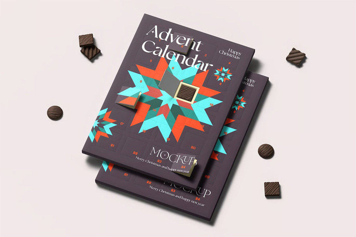 Advent Calendar Mock-up, an Advertising Mockup by zippypixelstudio (Photo 8 of 9)