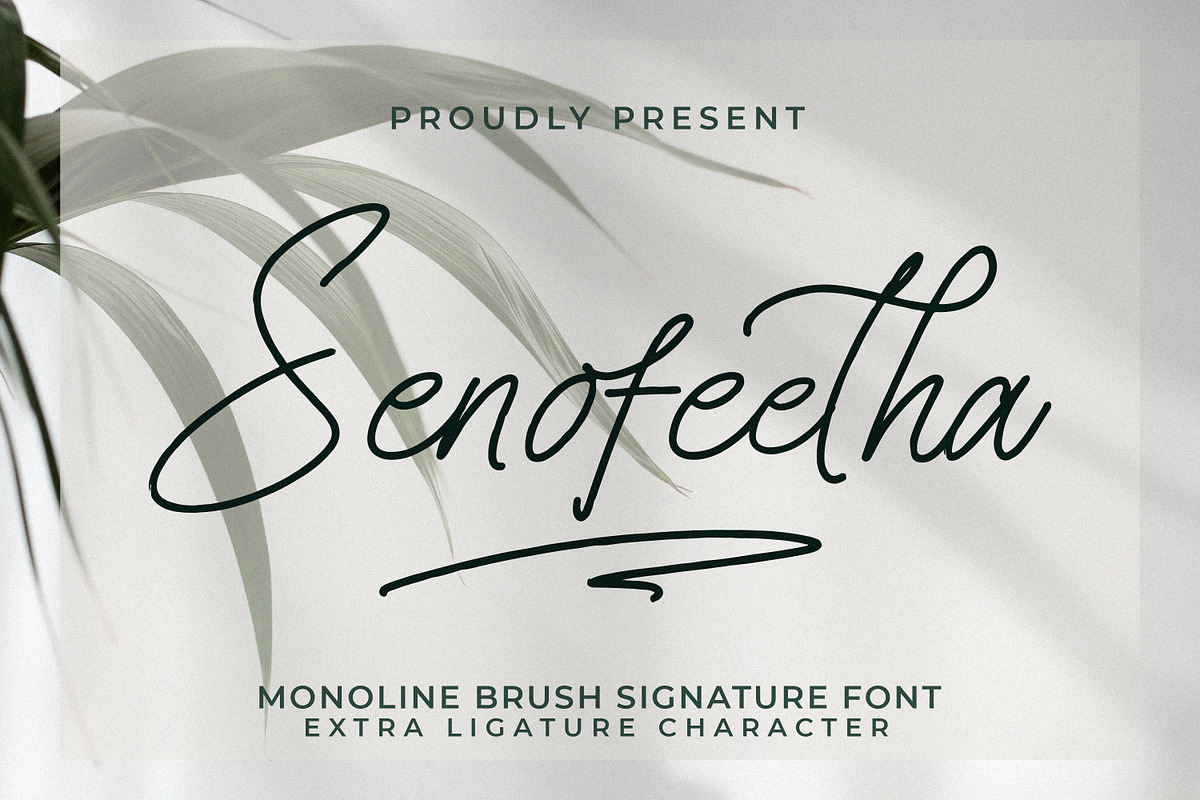 Senofeetha, a Script Font by Integritype Studio (Photo 1 of 15)