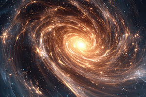 Spiral Galaxy Cosmic Dust Nebula Spa, a Photo by Pixeness Studio