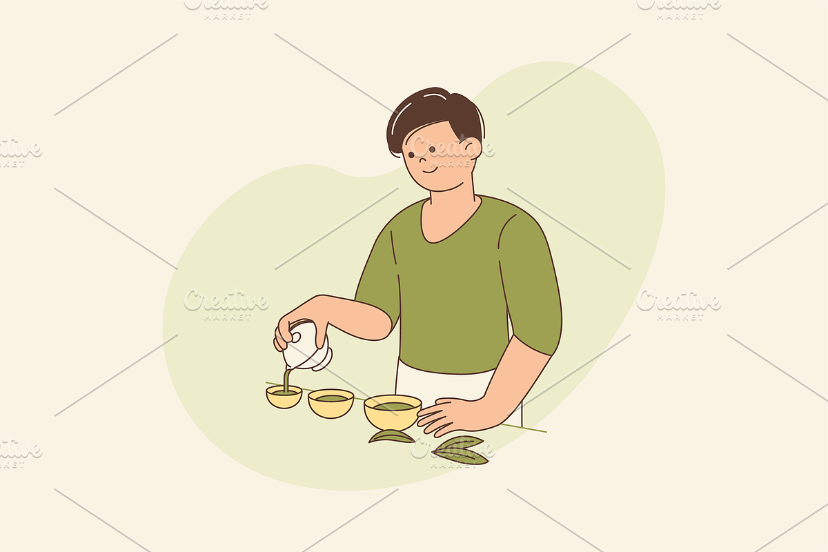 People with Matcha Illustration, an Object Graphic by Jump Studio (Photo 6 of 12)