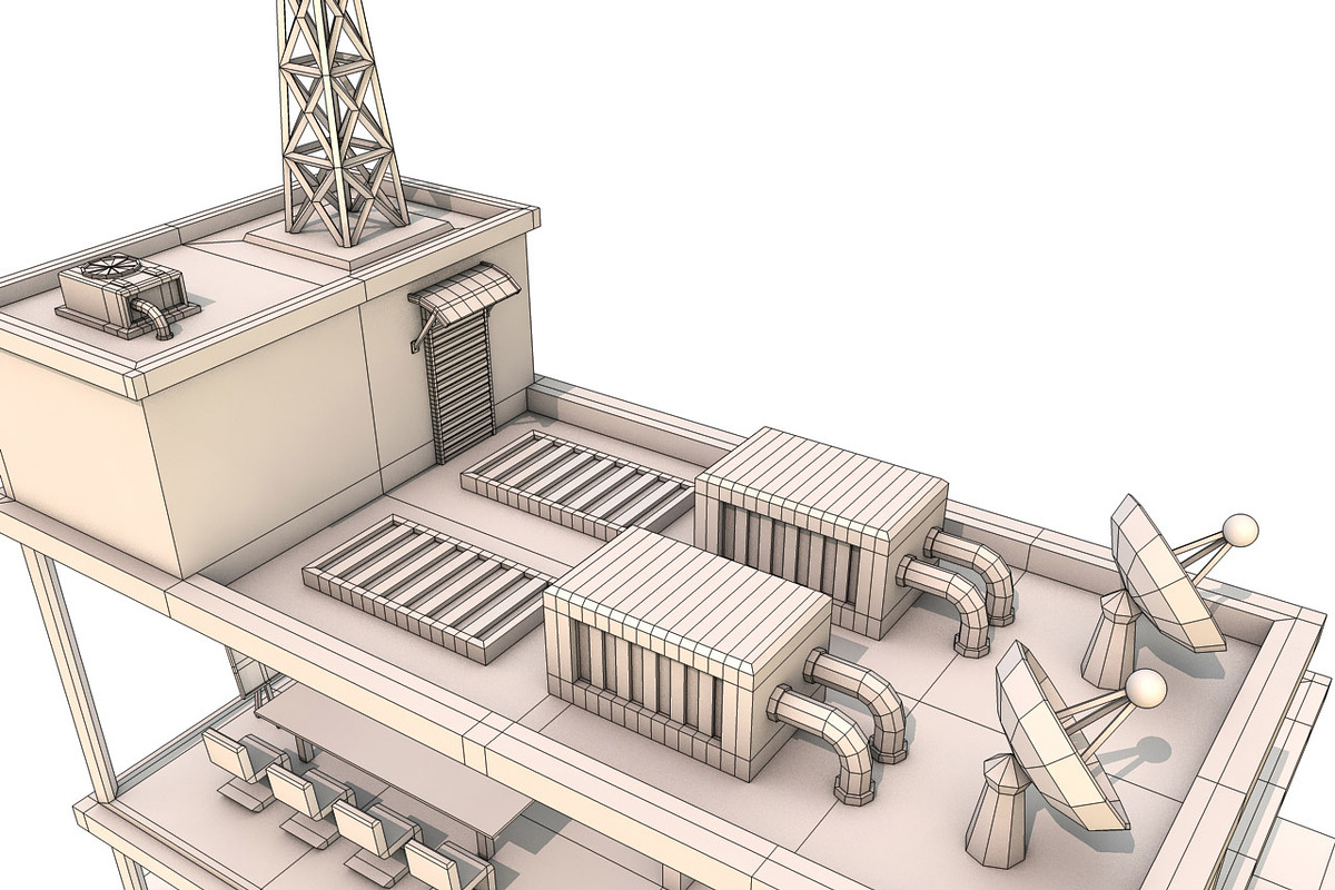 Cartoon Office Low Poly 3D Model, an Architecture 3D Model by Low Poly Lab (Photo 8 of 8)