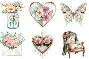 Shabby Chic Mothers Day Clipart, a Seasonal Illustration by Designking (Thumbnail 2 of 5)