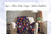 Fiesta Sugar Skull Seamless Pattern, a Graphic by Paper & Pattern Studio (Thumbnail 5 of 9)