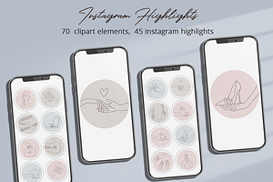 Instagram Highlights Illustrations