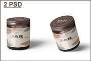 Jar Mockup, a Cups & Container Mockup by mockupbuys (Thumbnail 1 of 6)