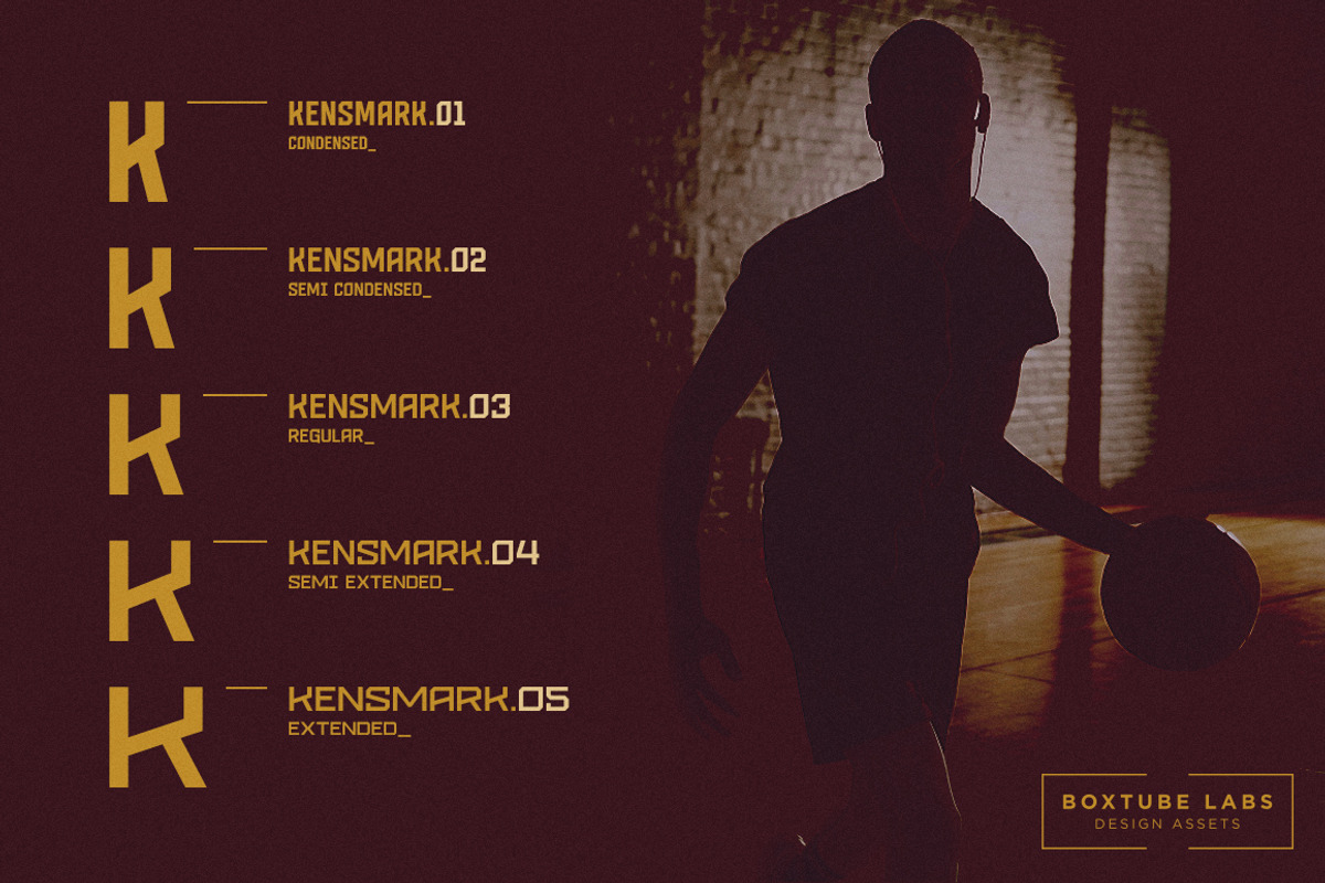 Kensmark - Display Font, a Sans Serif Font by BoxTube Labs (Photo 2 of 6)