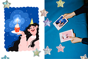 Aesthetic Birthday Cards ENG/GER, a Decorative Illustration by Schumacher Shop (Thumbnail 3 of 18)