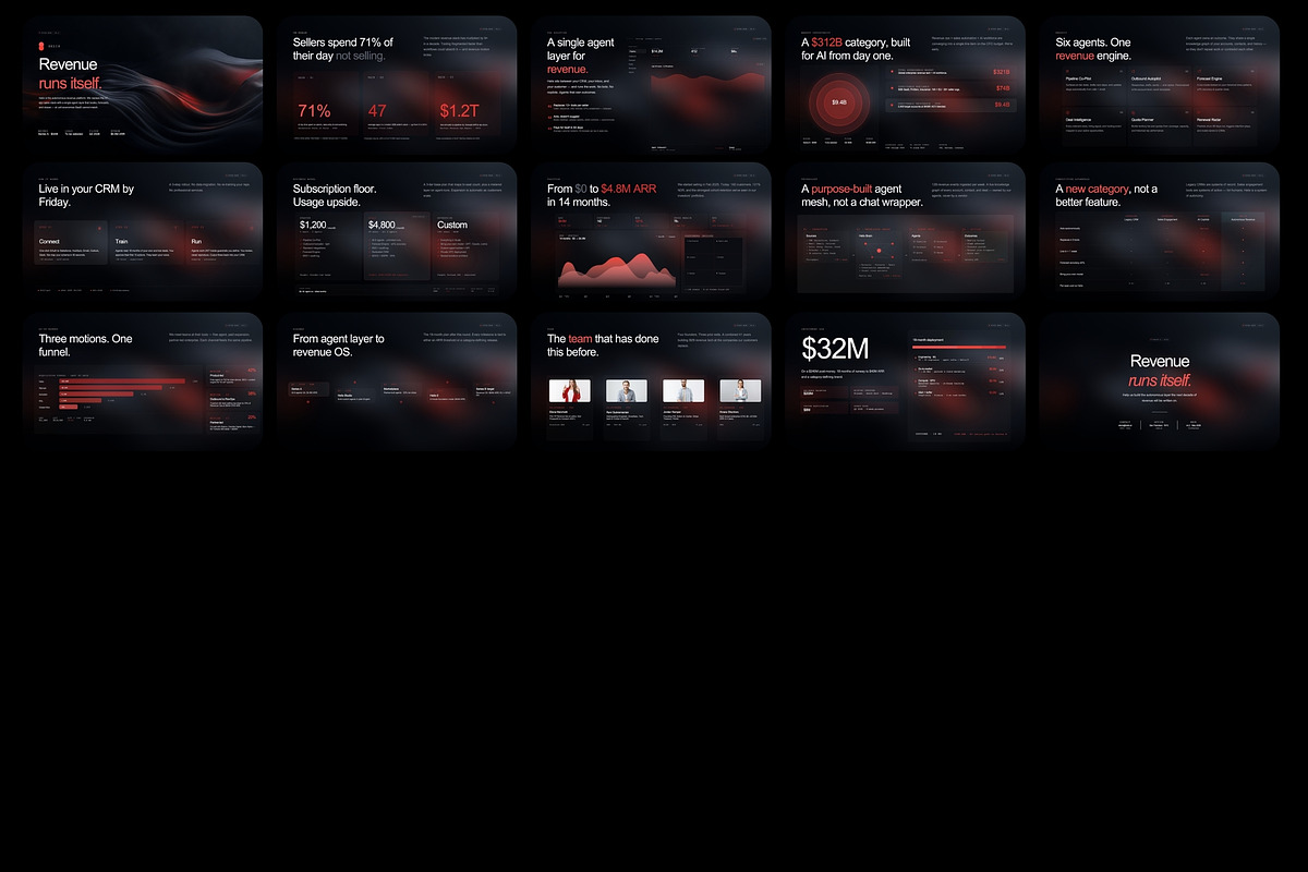 Dark Pitch Deck for AI SaaS Startups, a Presentation Template by Pulsecolor (Photo 2 of 2)