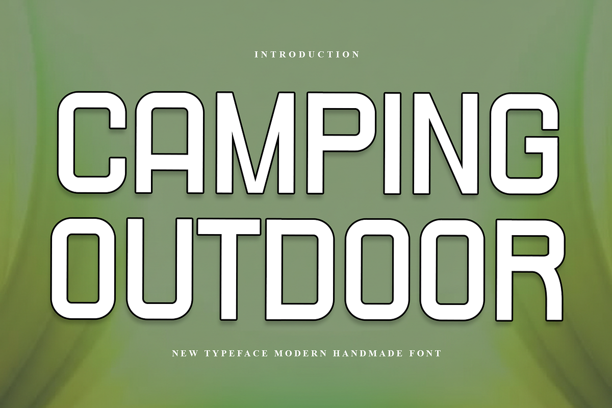 Camping Outdoor, a Script Font by FreshTypeINK (Photo 1 of 8)