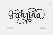 Laurania Script Font, a Script Font by Burhan Afif (Thumbnail 5 of 10)