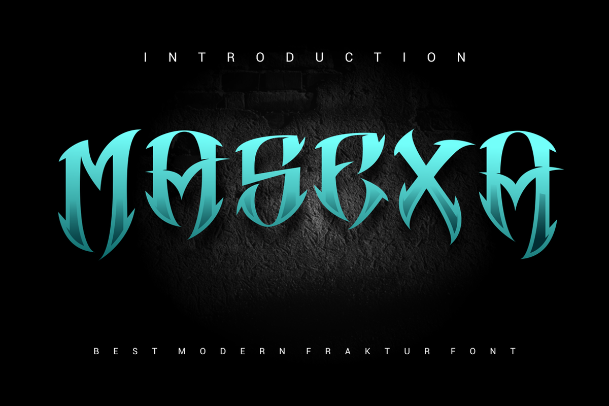 Masexa Font, a Blackletter Font by Onotype (Photo 1 of 3)