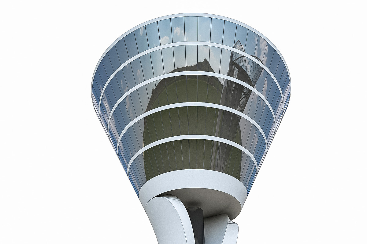Airport Control Towers, an Architecture 3D Model by 3DNUTS (Photo 7 of 14)