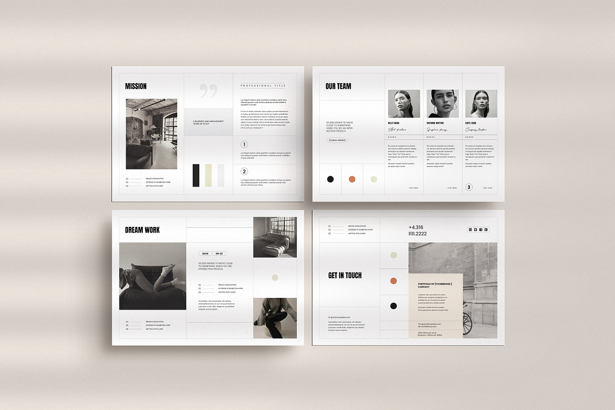 CANVA | Design Portfolio Template, a Brochure Template by S A N D Y (Photo 2 of 13)