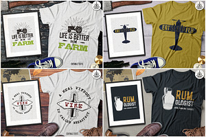 Vintage TShirt Designs Bundle Part 3