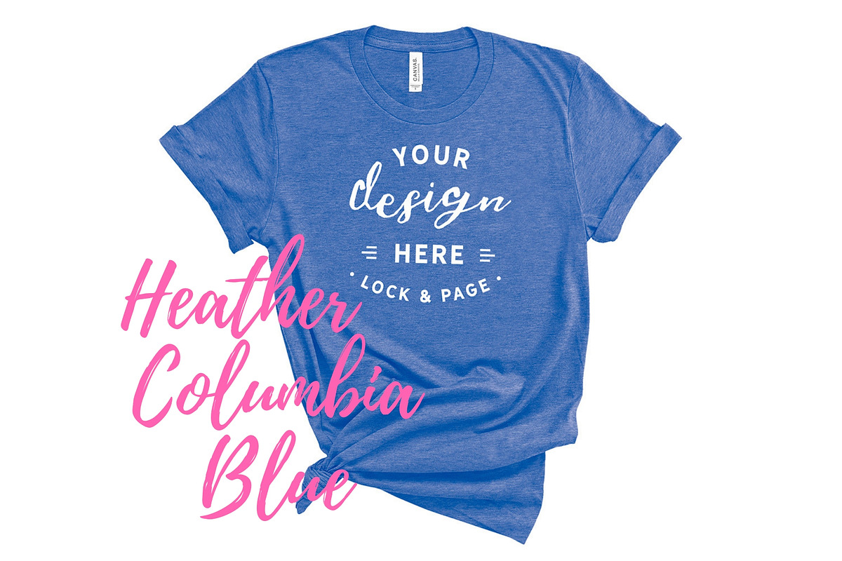 Bella Canvas TShirt Mockups On White, a Shirt Mockup by lock and page (Photo 90 of 92)