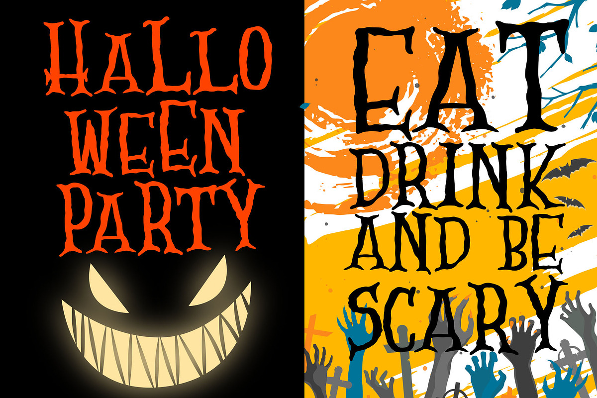 Scary Zombie - Spooky Font preview 2