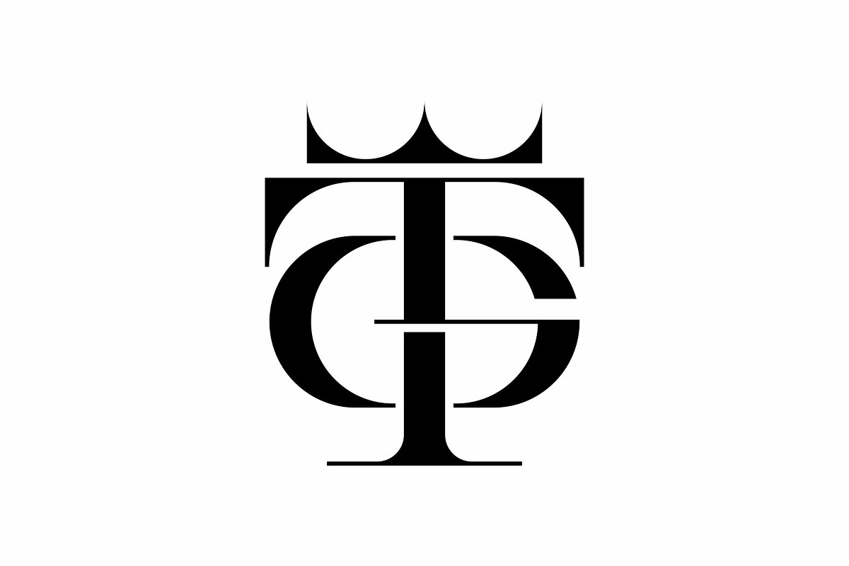Monogram Letter GT TG Crown Logo, a Branding & Logo Template by Buqancreative (Photo 1 of 2)