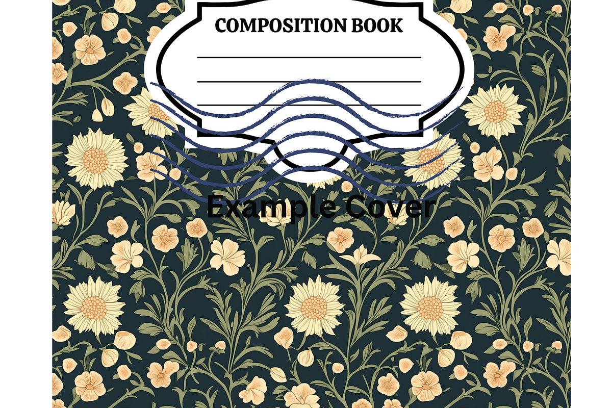 Flowers Composition Book Digital, a Pattern Graphic by SmallTownDigital (Photo 3 of 3)