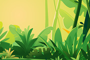 Jungle plants topical forest, an Illustration by Oceloti (Thumbnail 2 of 2)