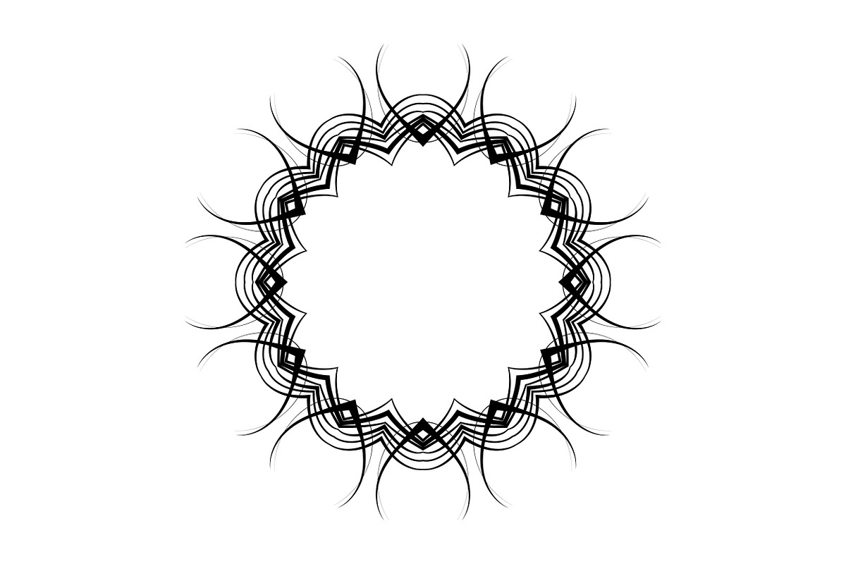 Modern Black and White Mandala Pack, a Decorative Illustration by NJ Himel (Photo 77 of 101)