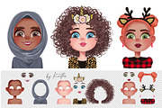 Girls portrait creator! NEW UPDATE!, a Person Illustration by Yana Lesiuk (Thumbnail 3 of 10)