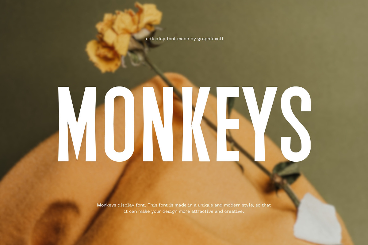 Monkeys Handwritten Sans Font, a Sans Serif Font by Graphicxell (Photo 1 of 6)