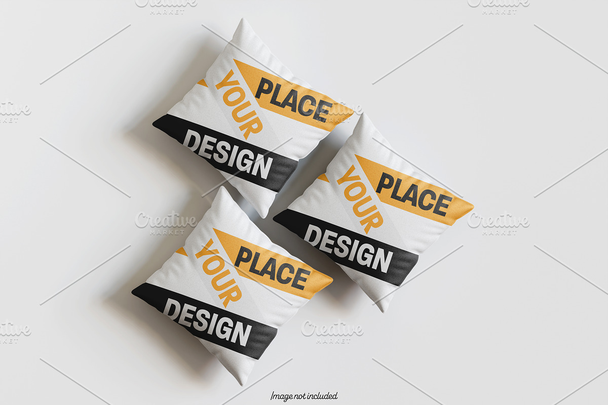 Square pillow mockup bundles, a Merchandise Mockup by Ambo Ampeng (Photo 32 of 32)