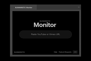 Monitor - YouTube & Vimeo Panel