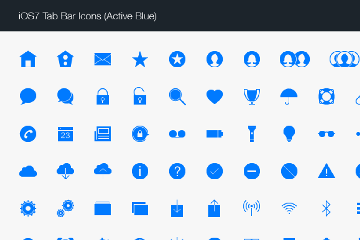 300+ iOS 7 Tab Bar Icons | IconBeast, an Icon by thebeast (Photo 5 of 5)