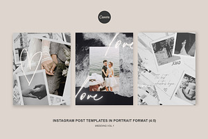 Canva Instagram Posts -Wedding Vol.1, a Templates & Theme by CreativeFolks