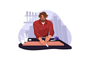 Carpenters work with wood set, a Work Illustration by PaperTrident (Thumbnail 9 of 9)